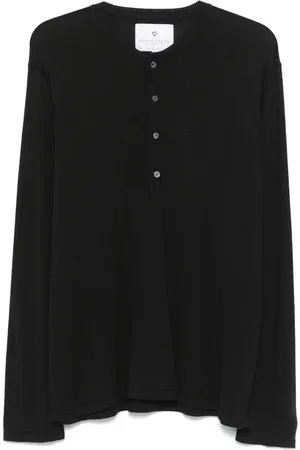 Seven Gauge Poloshirt mit rundem Ausschnitt