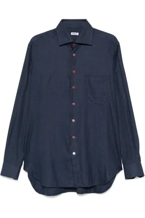 Kiton Klassisches Flanellhemd