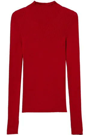 Twin-Set Nahtloser Pullover mit Stehkragen