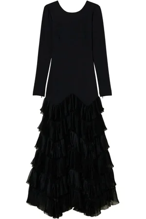 Twin-Set Tüll-Maxikleid mit Falten