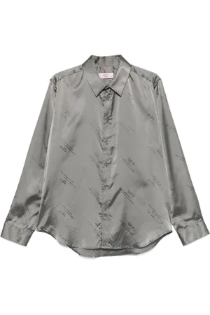 MARTINE ROSE Hemd aus Logo-Jacquard