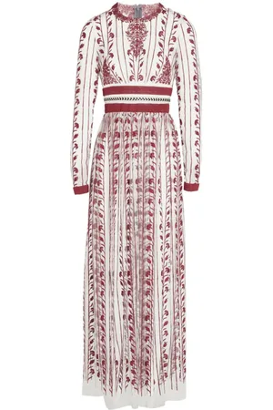 Giambattista Valli Kleid mit Paisley-Stickerei