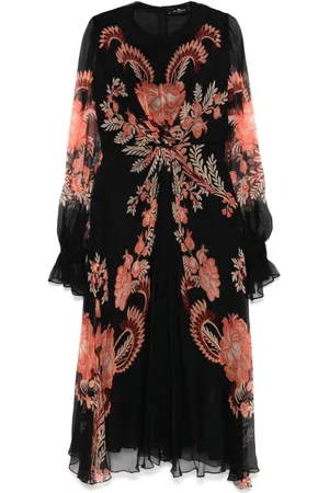Etro Midikleid mit Blumen-Print