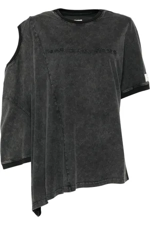 Feng Chen Wang T-Shirt mit doppeltem Kragen