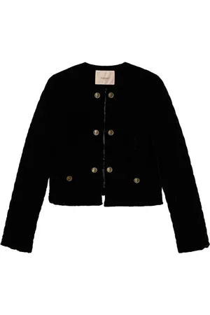Twin-Set Cropped-Samtjacke