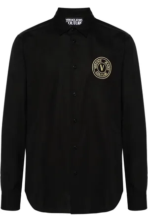 VERSACE Hemd mit Logo-Stickerei