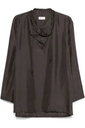 LEMAIRE Top mit Wasserfallkragen