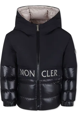 Moncler Gefütterte Jacke mit Logo-Patch