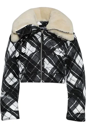 Jean Paul Gaultier Jacke im Layering-Look mit Shearling-Kragen