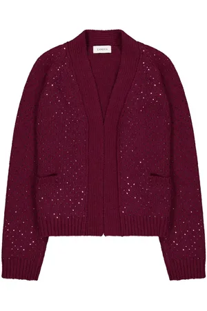 LANEUS Cardigan mit Lochmuster