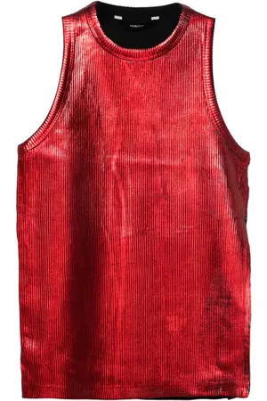 pushBUTTON Tanktop im Metallic-Look