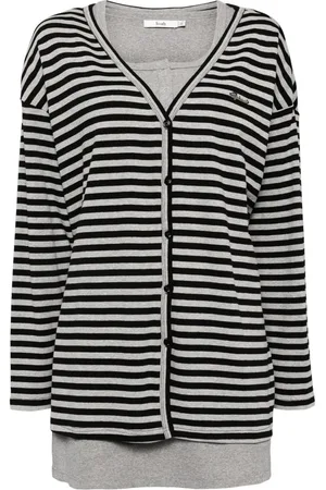 B+AB Gestreifter Cardigan