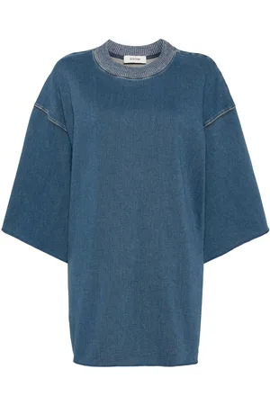 SYSTEM Jerseyoberteil aus Denim
