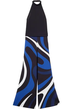 Puccini Jumpsuit mit Marmo-Print