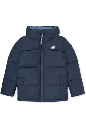 New Balance Gefütterte Jacke mit Logo-Print