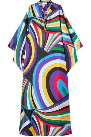 Puccini Seidenkaftan mit Print