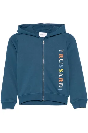 Trussardi Hoodie mit vorstehendem Logo-Detail