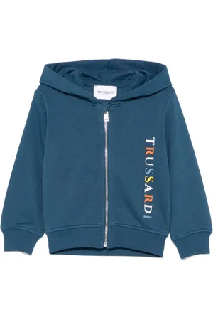 Trussardi Hoodie mit vorstehendem Logo-Detail