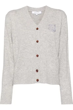 Maison Kitsuné Bold Fox Head Cardigan mit Stickerei