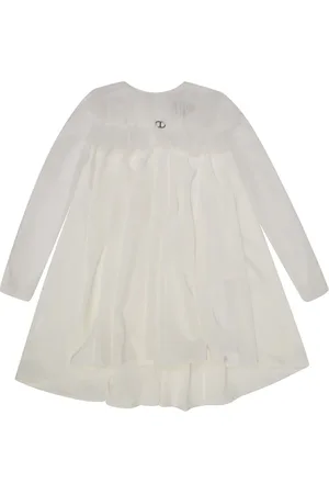 Twin-Set Kleid mit Logo-Schild