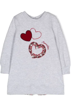 MONNALISA Kleid aus Jersey mit Logo-Stickerei