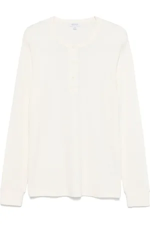 Sunspel Waffle Henley T-Shirt