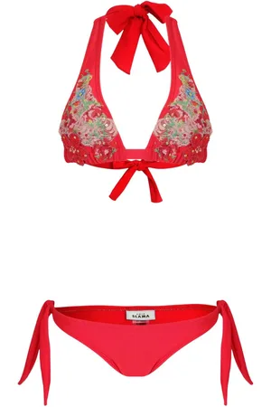 AMIR SLAMA Bestickter Bikini