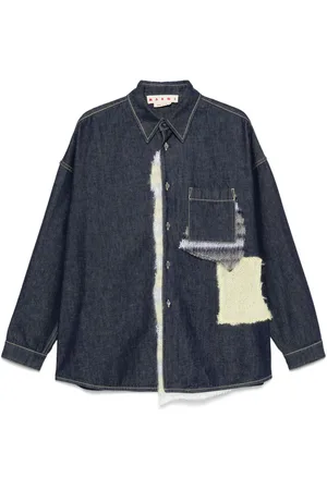 Marni Hemd im Patchwork-Look