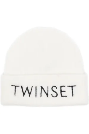 Twin-Set Beanie mit Logo-Stickerei