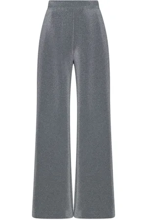 ROSETTA GETTY Gerade Hose im Metallic-Look