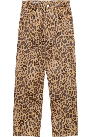 Bimba y Lola Cropped-Jeans mit Leoparden-Print