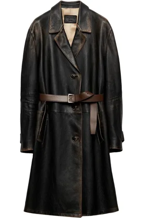 Prada Mantel aus Leder