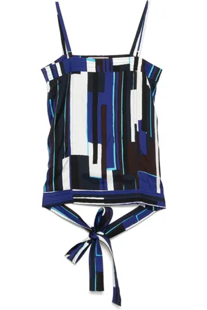 Plan C Top mit geometrischem Print
