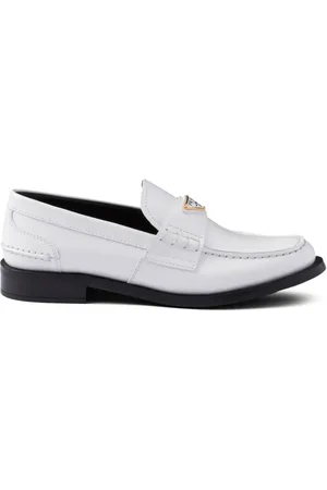 Prada Loafer aus gebürstetem Leder