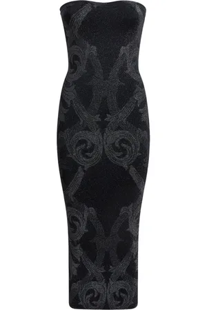 Etro X Wolford Midikleid aus Metallic-Jacquard
