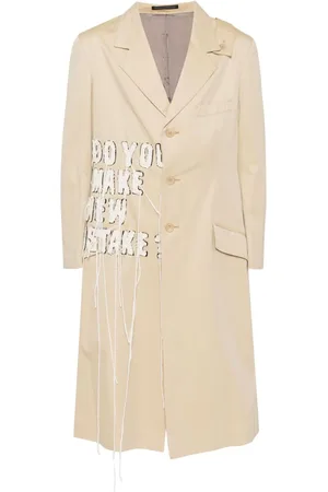 YOHJI YAMAMOTO Einreihiges Sakko mit Slogan-Patch