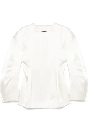 Jil Sander Klassische Satinbluse