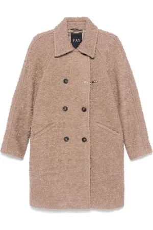 FAY Shearling-Mantel