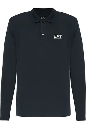 EA7 Poloshirt mit Logo-Print