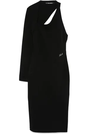 Karl Lagerfeld Asymmetrisches Midikleid