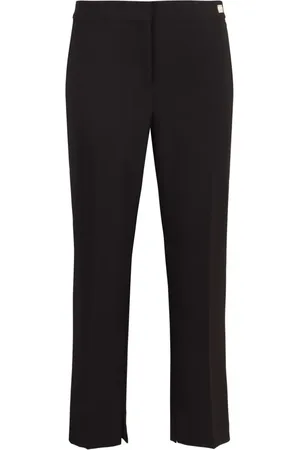 Elisabetta Franchi Krepphose mit Schlitzdetail