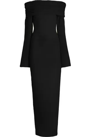 SER.O.YA Geripptes Galleria Maxikleid