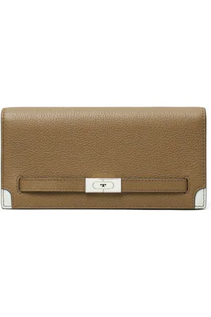 Tory Burch Schmales T Portemonnaie in Colour-Block-Optik