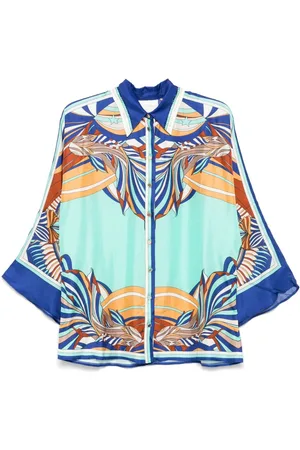 Camilla Bluse mit weiten Ärmeln