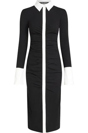 Karl Lagerfeld Langärmliges Polokleid