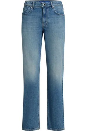 Karl Lagerfeld Ausgeblichene Straight-Leg-Jeans