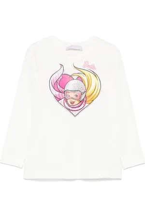 MONNALISA X Barbie T-Shirt mit Herzmotiv