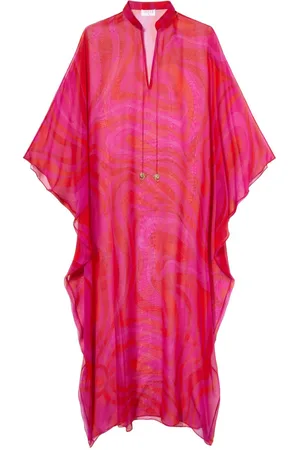 Puccini Kaftan mit Marmo-Print