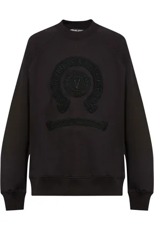 VERSACE Sweatshirt mit Logo-Applikation