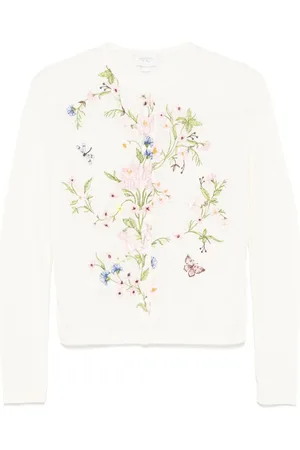 Giambattista Valli Cardigan mit Blumenstickerei